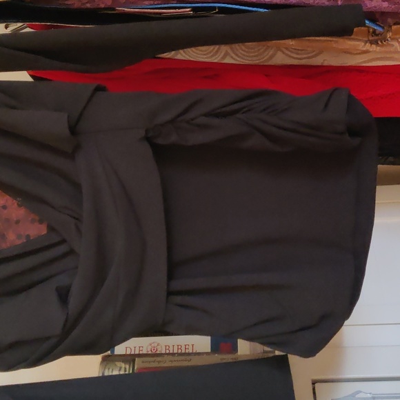 Black House White Market Fitted Top with lace - Picture 2 of 6